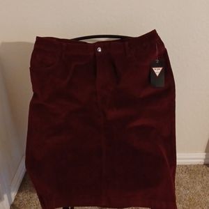Maroon Jean corduroy skirt size 3x